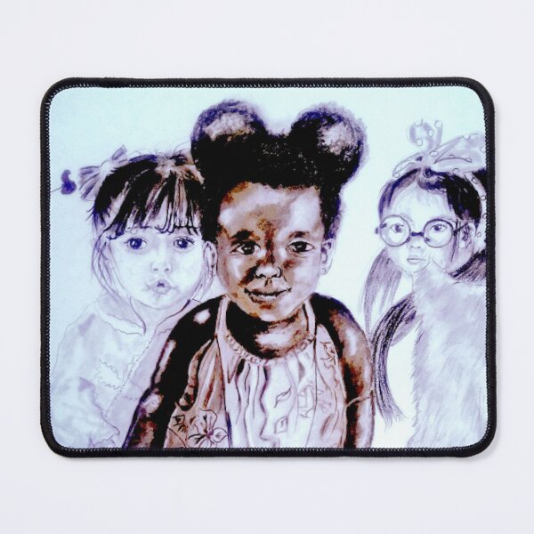 Item preview, Friends across the world portrait by AllansArts designed and sold by AllansArts.