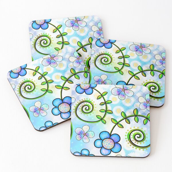 Item preview, Floral Collage in Vivid Colors designed and sold by Magnuna.