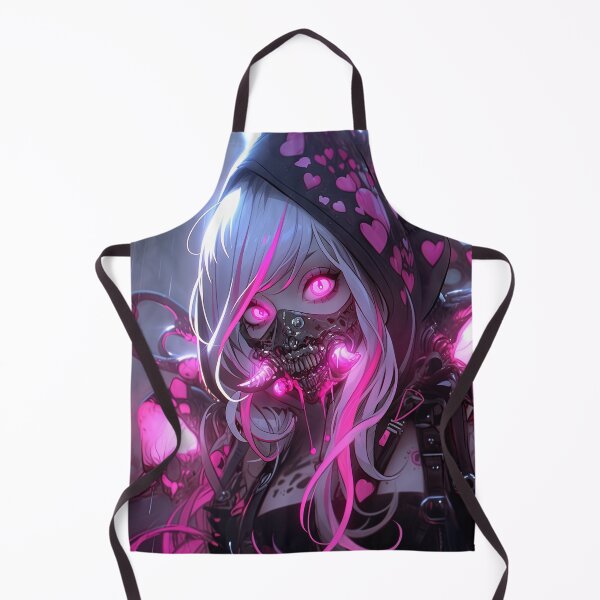 Item preview, Radiant Pink Cyberpunk Horror Anime Girl designed and sold by bubblegoth.