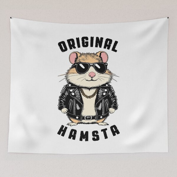 Item preview, Funny Hamster Lover Original Hamsta Gangsta Gangster Pet designed and sold by GrandeDuc.