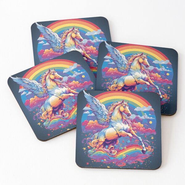 Item preview, Rainbow Pegasus 70s designed and sold by Eva Nev.