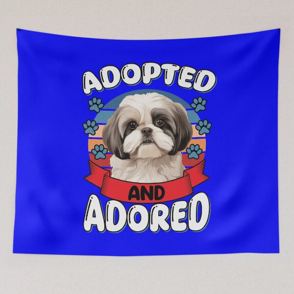 Item preview, Shih Tzu Pet Dog Owner Adopted And Adored Art Design designed and sold by fantasticdesign.