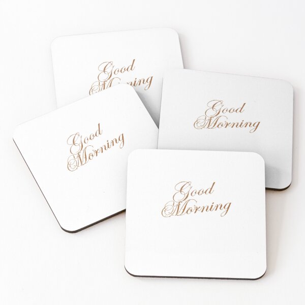 Item preview, Morning Elegance: A Calligraphy Greeting designed and sold by AwakenCoffee.
