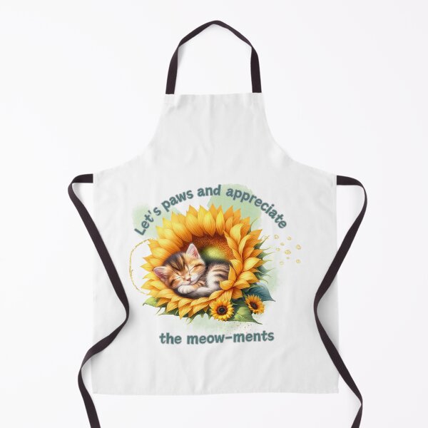 Item preview, Hagamos una pausa y apreciemos los momentos. Un gatito recién nacido tumbado en un girasol. Sorpresa del parche de flores designed and sold by Lumia Creations.