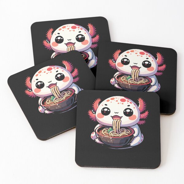 Item preview, Funny Axolotl Kawaii Eat The Noodle Bowl's Ramen Japanese Food designed and sold by Artistoos.