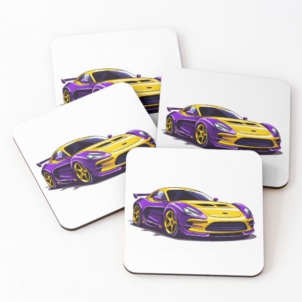Item preview, Yellow and Purple Sports Car 16 Design designed and sold by Mterry1202.