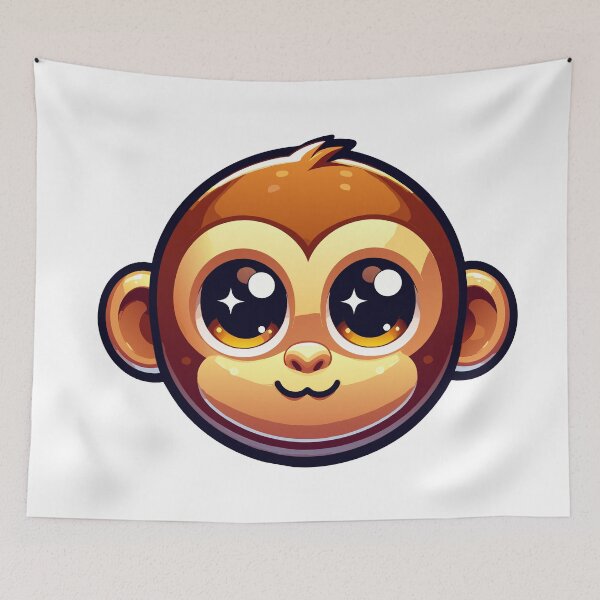 Item preview, Cute Monkey Emoji designed and sold by Designowner.