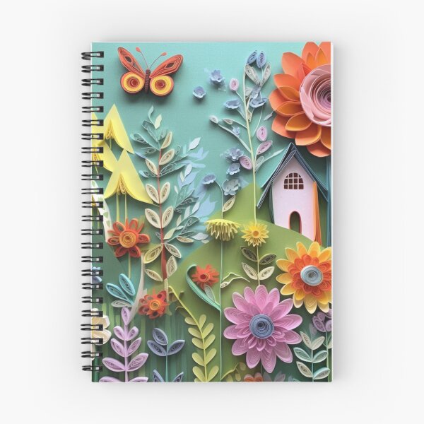 Item preview, Enchanting Forest Frolic, Paper Quilled Botanical Folk Art designed and sold by AmandaArcane.