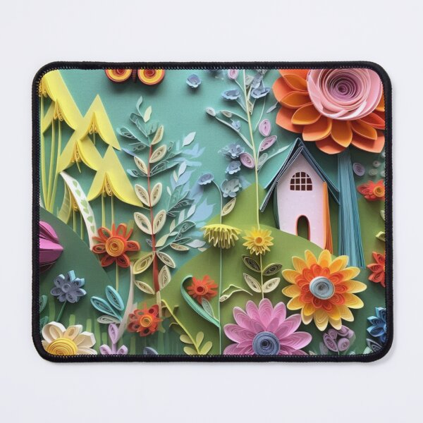 Item preview, Enchanting Forest Frolic, Paper Quilled Botanical Folk Art designed and sold by AmandaArcane.