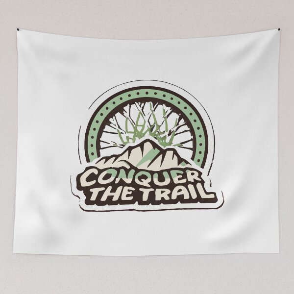 Item preview, Conquer the Trail - Adventure Mountain Biking designed and sold by NiftyWrx.