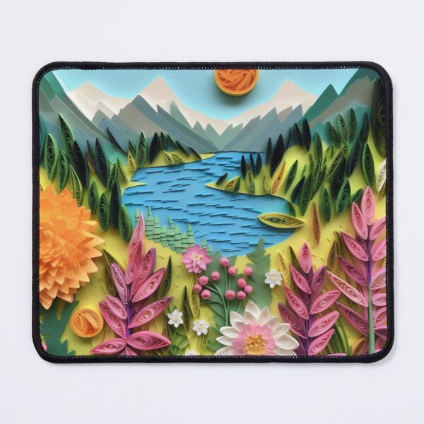Item preview, Cozy Creek Folk Art Whimsical Quilled Paper designed and sold by AmandaArcane.