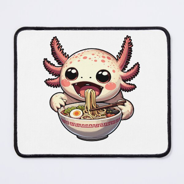 Item preview, Hungry Axolotl Anime Eat The Noodle Bowl's Ramen Japanese Food designed and sold by Artistoos.
