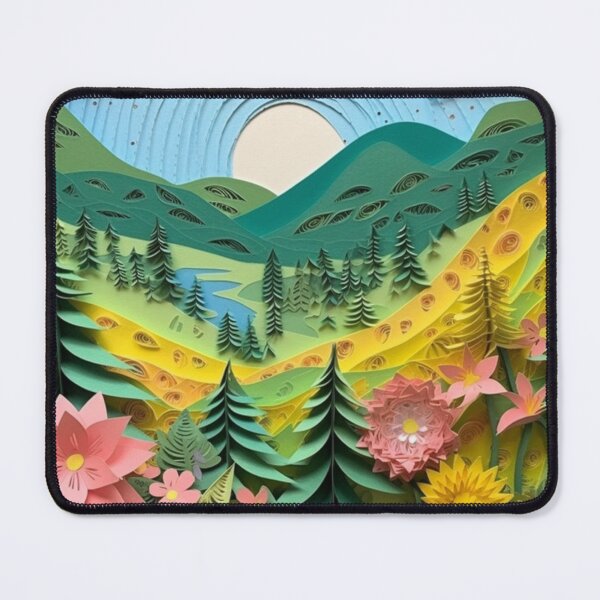 Item preview, Whimsical Wildflower Wonderland Springtime Paper Quilled Folk Art designed and sold by AmandaArcane.