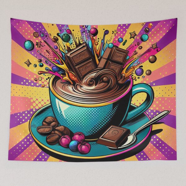 Item preview, Pop Art Café Delight: A Fusion of Flavor and Artistry designed and sold by StickerStudio27.