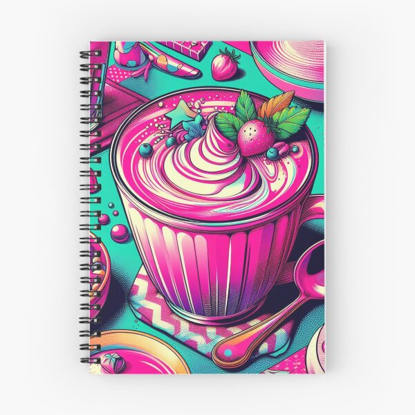 Item preview, Vibrant Pop Art Pink Latte designed and sold by StickerStudio27.