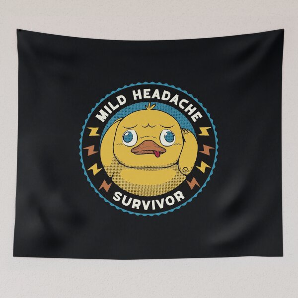 Item preview, Mild Headache Survivor Funny Duck by Tobe Fonseca designed and sold by Tobe Fonseca®.