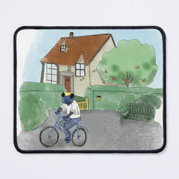 Item preview, frog on a bike designed and sold by Grenat-Marine.