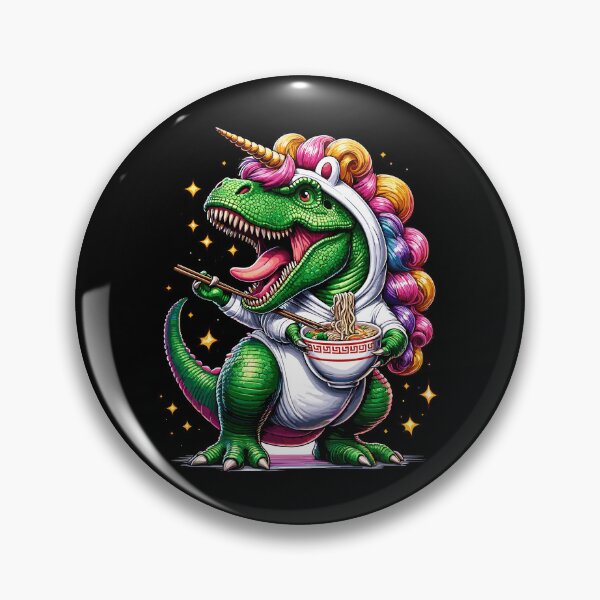 Item preview, Dinosaur Unicorn Rainbow Eat Noodle Bowl's Ramen designed and sold by Artistoos.