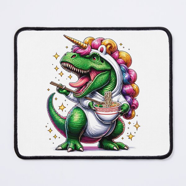 Item preview, Dinosaur Unicorn Rainbow Eat Noodle Bowl's Ramen designed and sold by Artistoos.