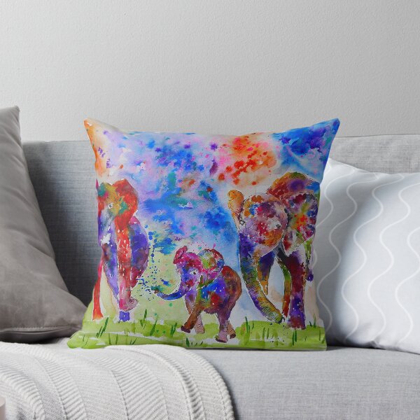 Item preview, Colourful Elephant Family designed and sold by Casimirasart.