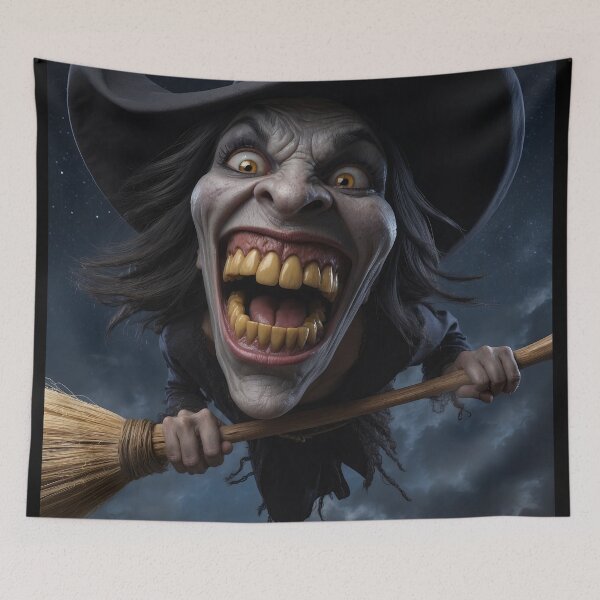 Item preview, The Enigmatic Flight of the Witch designed and sold by Samantha AI Artist.