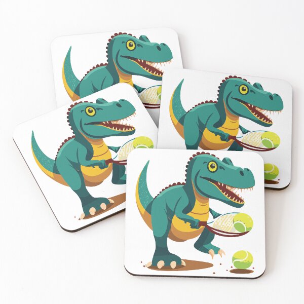 Item preview, A Dinosaur Playing Tennis designed and sold by shufflik.