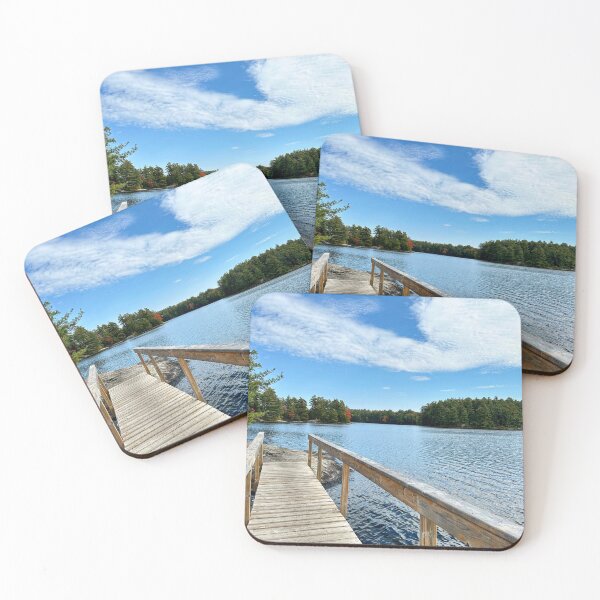 Item preview, Boardwalk connecting islands in Muskoka designed and sold by ClarissaFlora.