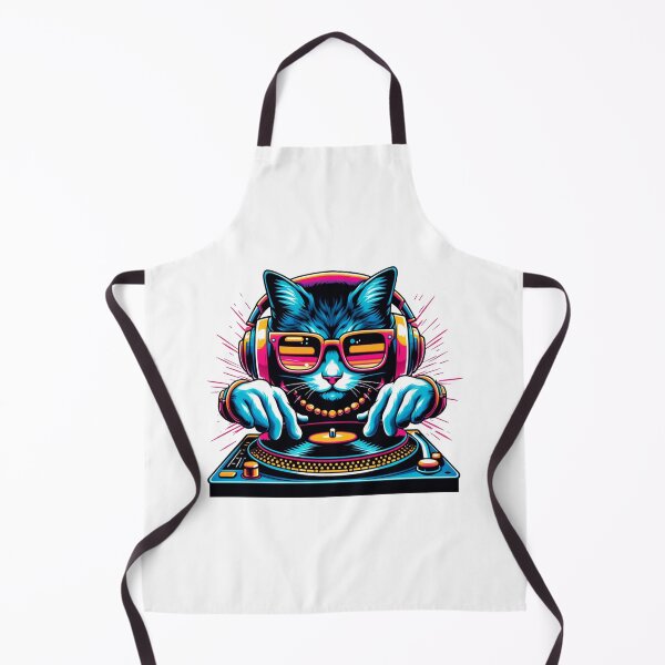 Item preview, cat dj designed and sold by RetroPop23.