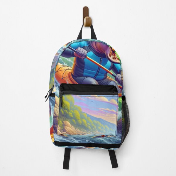 Item preview, Adventurous Hippo: Kayaking Down the Rapids designed and sold by 0penvimark.