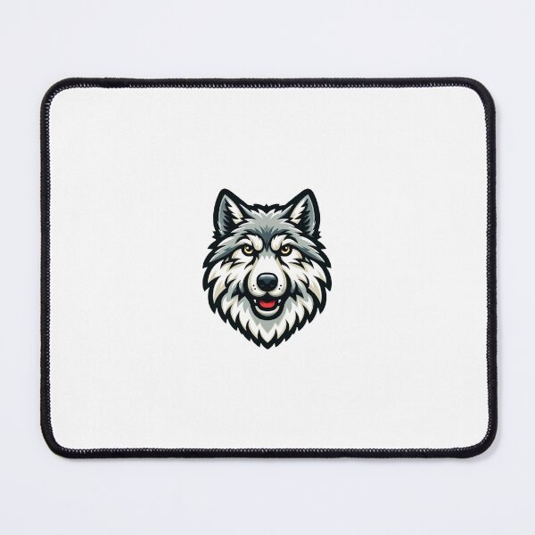Item preview, Colorful Cartoon Wolf Face Illustration designed and sold by psychcyberpunk.