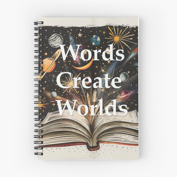 Item preview, Words Create Worlds Sticker designed and sold by Kelly Gammon.