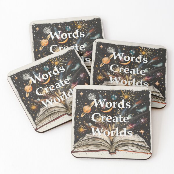 Item preview, Words Create Worlds Sticker designed and sold by Kelly Gammon.