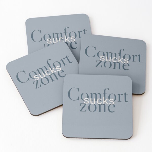 Item preview, Comfort zone sucks - typography with grey background designed and sold by Falcon1111.