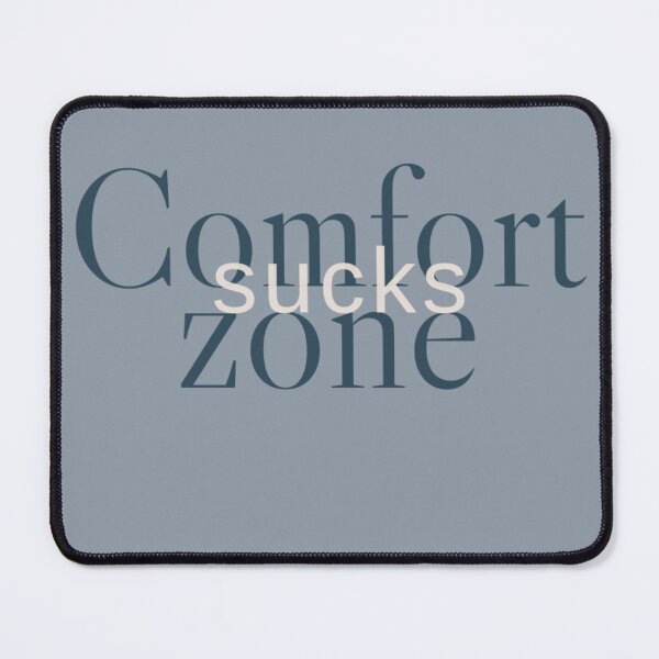 Item preview, Comfort zone sucks - typography with grey background designed and sold by Falcon1111.