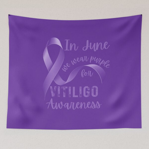 Item preview, Vitiligo Awareness In June We Wear Purple for Vitiligo Awareness designed and sold by MimsTees.