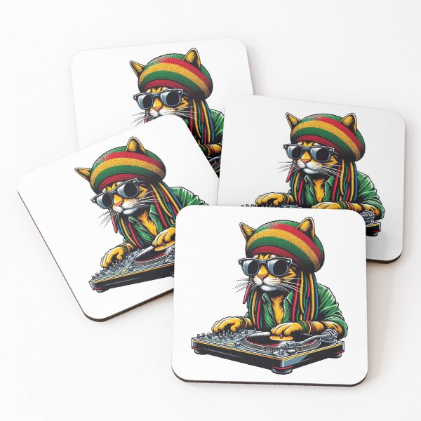 Item preview, Reggae Dj Cat designed and sold by RetroPop23.
