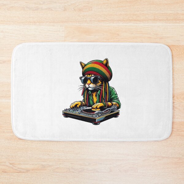Item preview, Reggae Dj Cat designed and sold by RetroPop23.