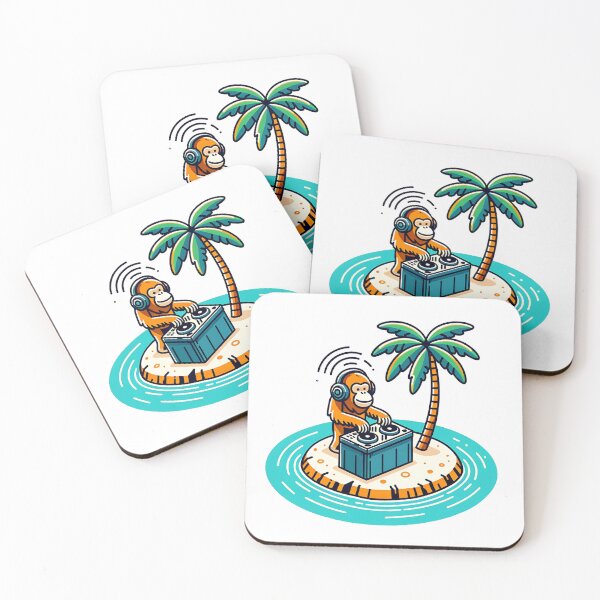 Item preview, Island Groove: DJ Monkey Spinning Tunes designed and sold by 0penvimark.