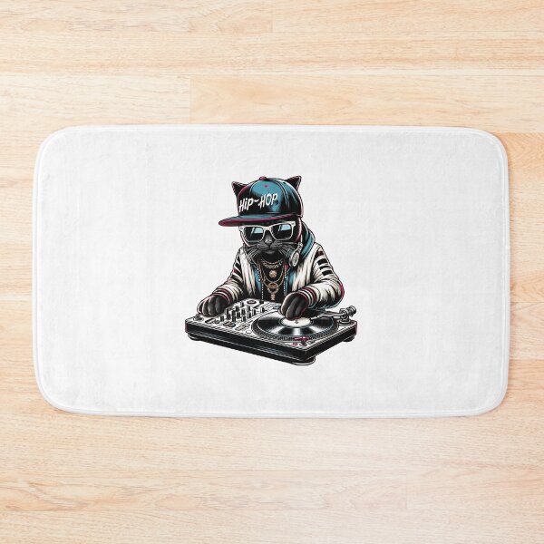 Item preview, Hip Hop cat dj designed and sold by RetroPop23.