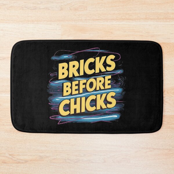 Item preview, Bricks Before Chicks Bricklayer designed and sold by DomTeesHaven.