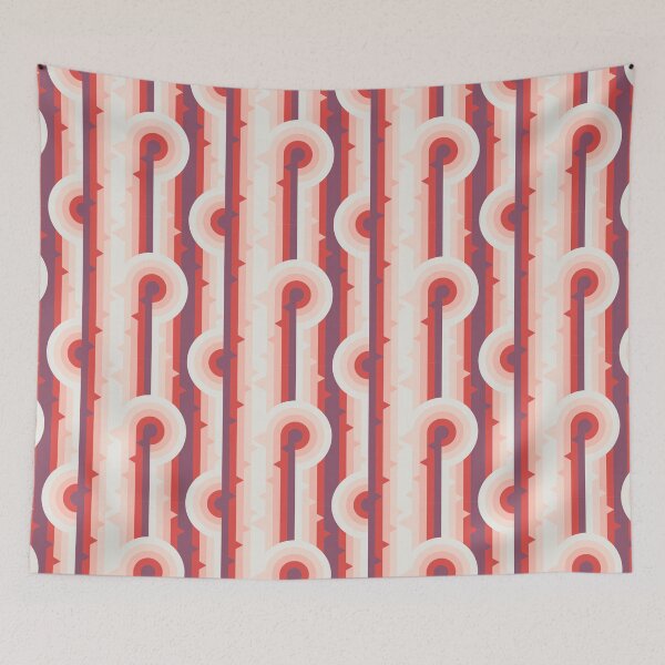 Item preview, Vertical stripes, triangles and circles pattern designed and sold by kallyfactory.