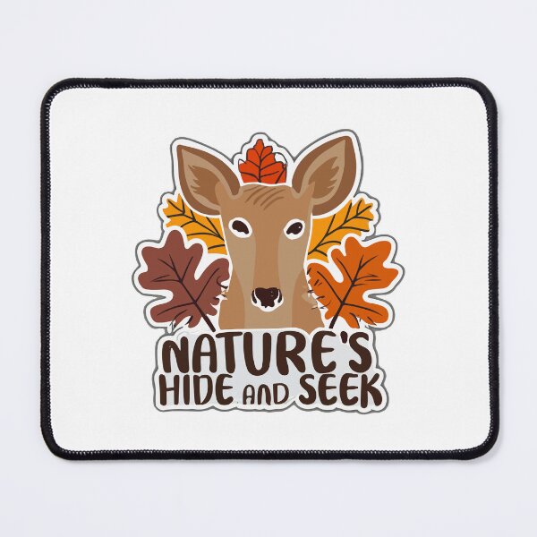 Item preview, Nature's Hide and Seek - Deer and Autumn Leaves Illustration designed and sold by NiftyWrx.