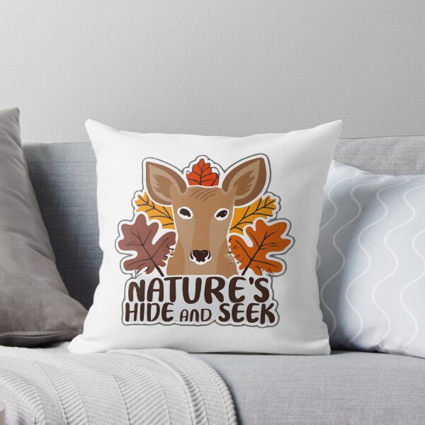 Item preview, Nature's Hide and Seek - Deer and Autumn Leaves Illustration designed and sold by NiftyWrx.