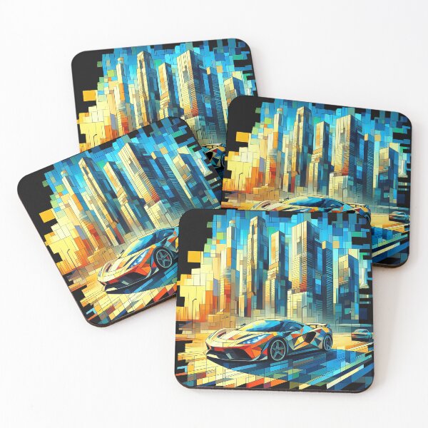 Item preview, futuristic abstract, colorful car designed and sold by Bukhisz.