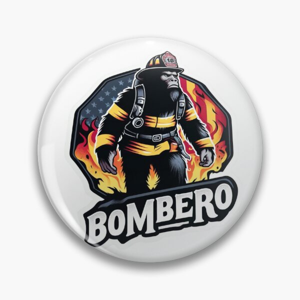Item preview, Bombero Bombero Bigfoot con llamas designed and sold by BrinaandPops.