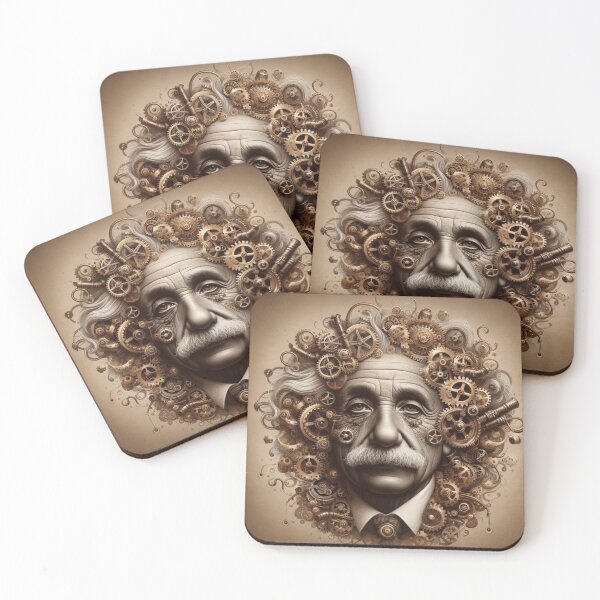 Item preview, Albert Einstein Steampunk designed and sold by sevenmountains.