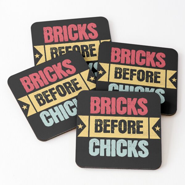 Item preview, Bricks Before Chicks Bricklayer designed and sold by DomTeesHaven.