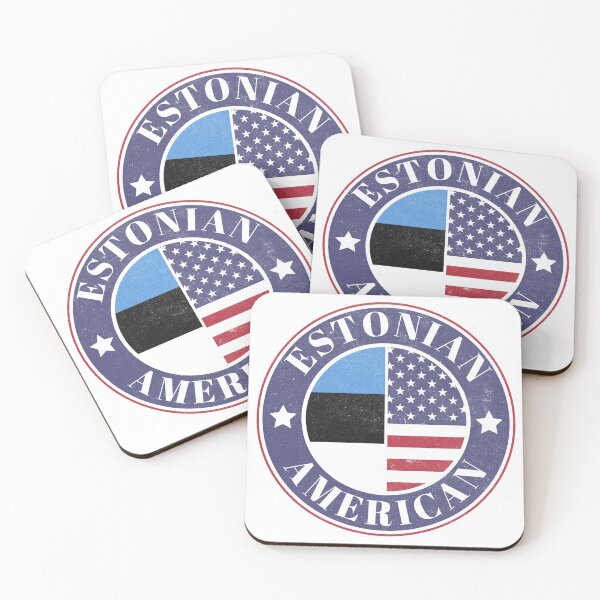 Item preview, Proud Estonian-American Badge - Estonia Flag designed and sold by chrisrivait.