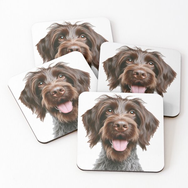 Item preview, Rugged German Wirehaired Pointer: Versatile Hunting Companions and Devoted Family Dogs designed and sold by Benjipawprints.