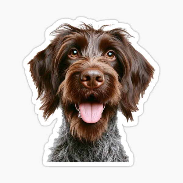 Item preview, Rugged German Wirehaired Pointer: Versatile Hunting Companions and Devoted Family Dogs designed and sold by Benjipawprints.